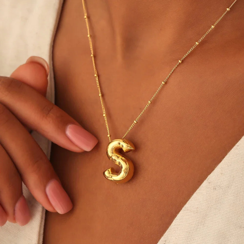 Balloon Letter Necklace