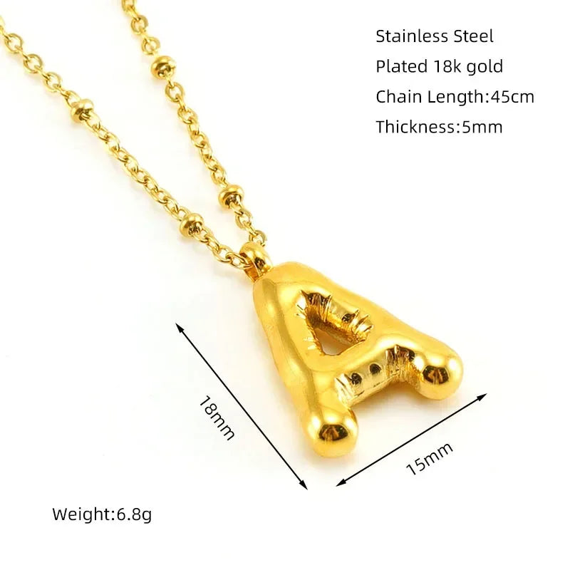 Balloon Letter Necklace